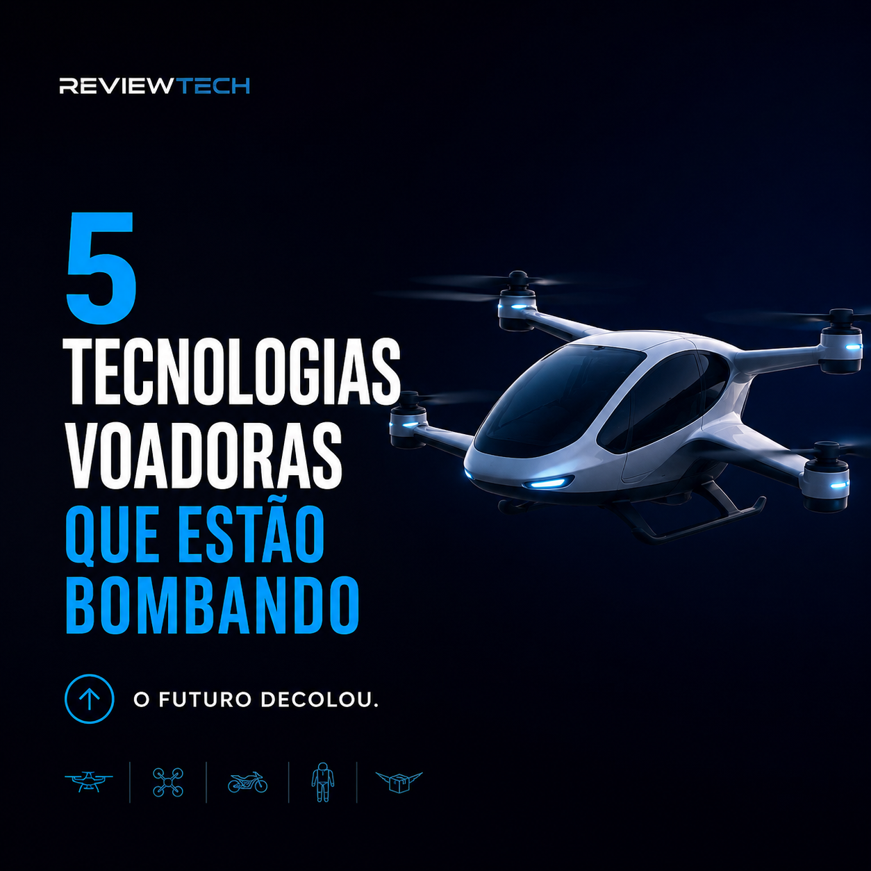 5 Tecnologias Voadoras que Estão Bombando em 2026 🚀