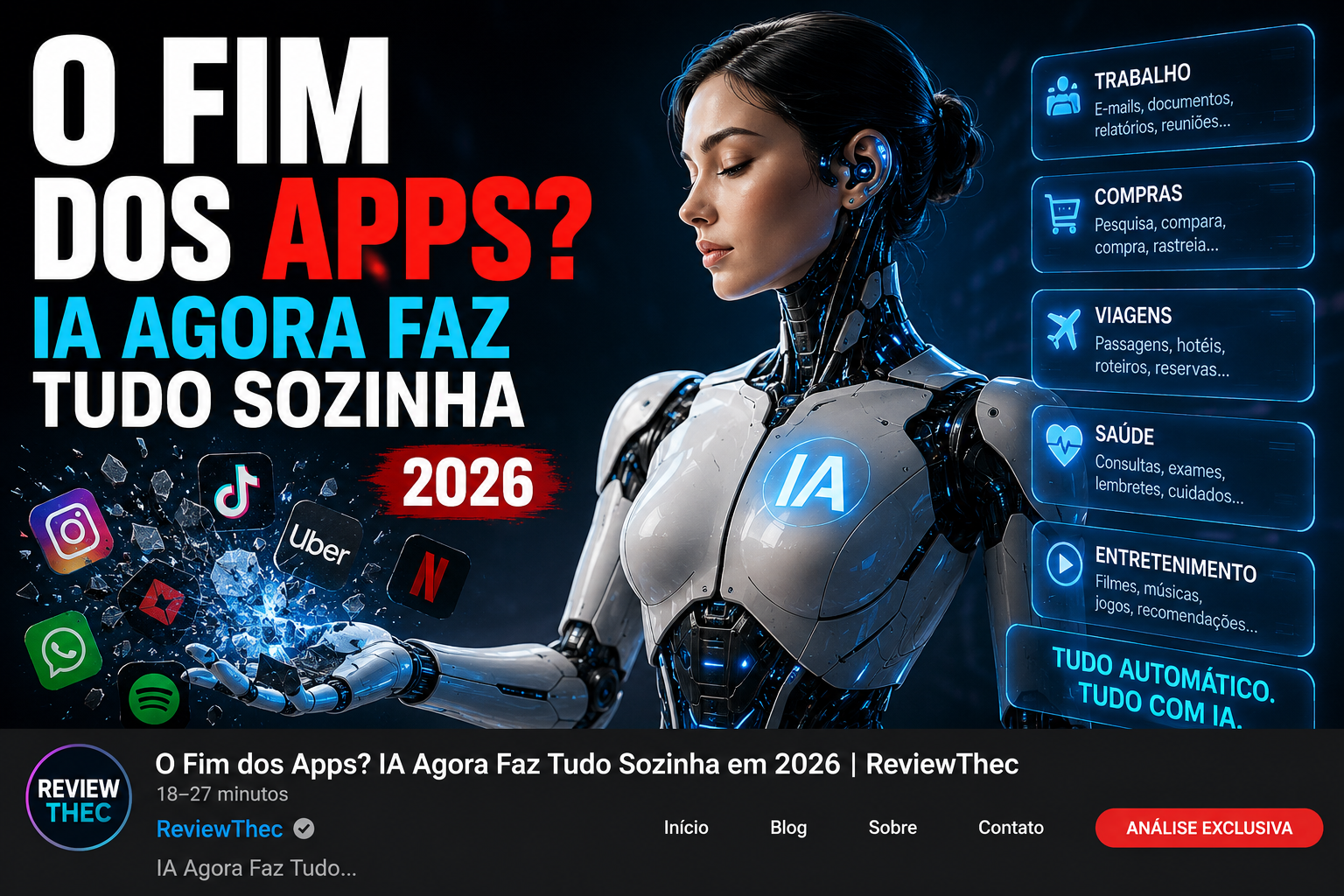 O fim dos apps ia faz tudo sozinha 