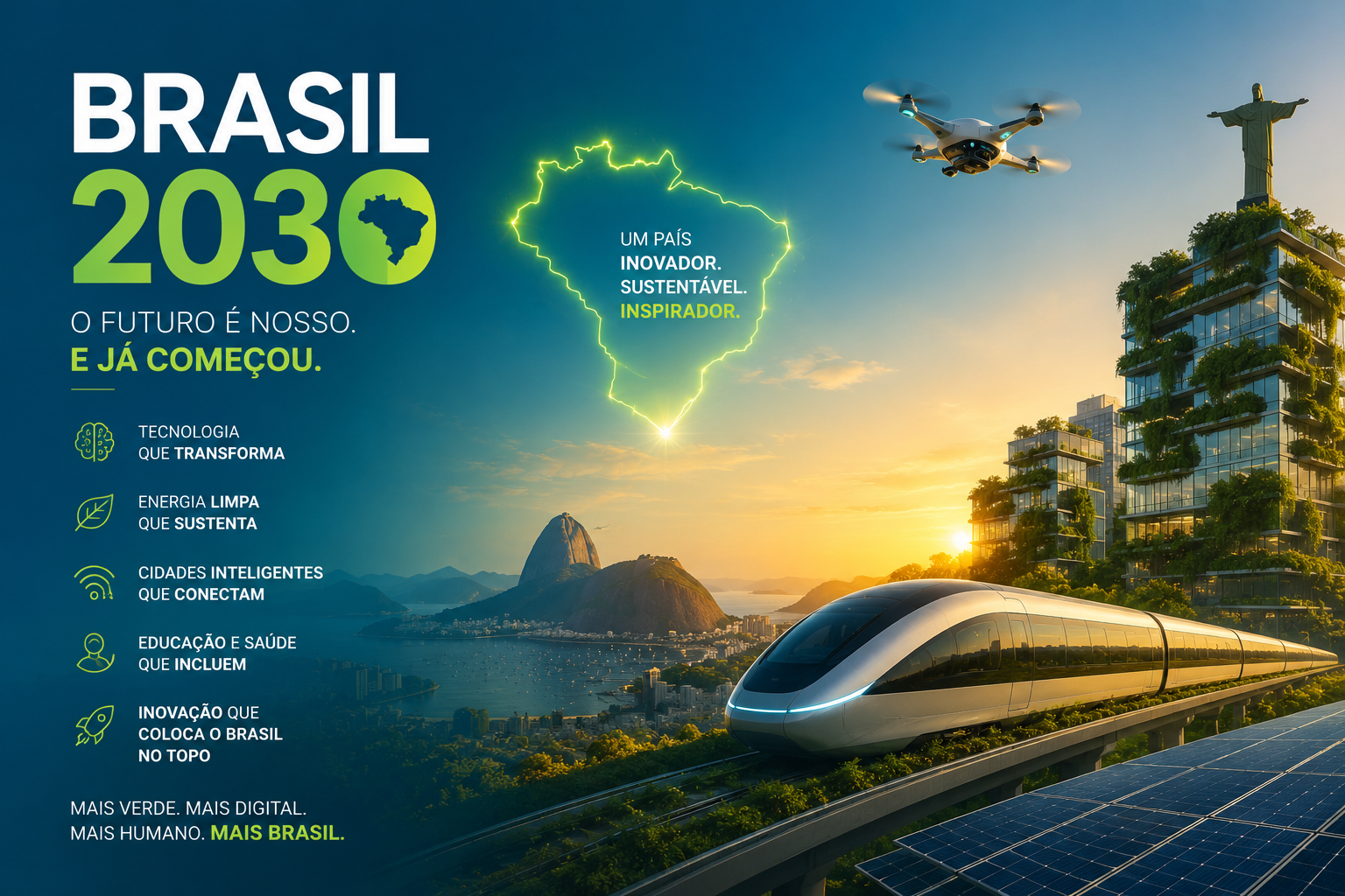 Como o Brasil vai estar avançado tecnologicamente em 2030